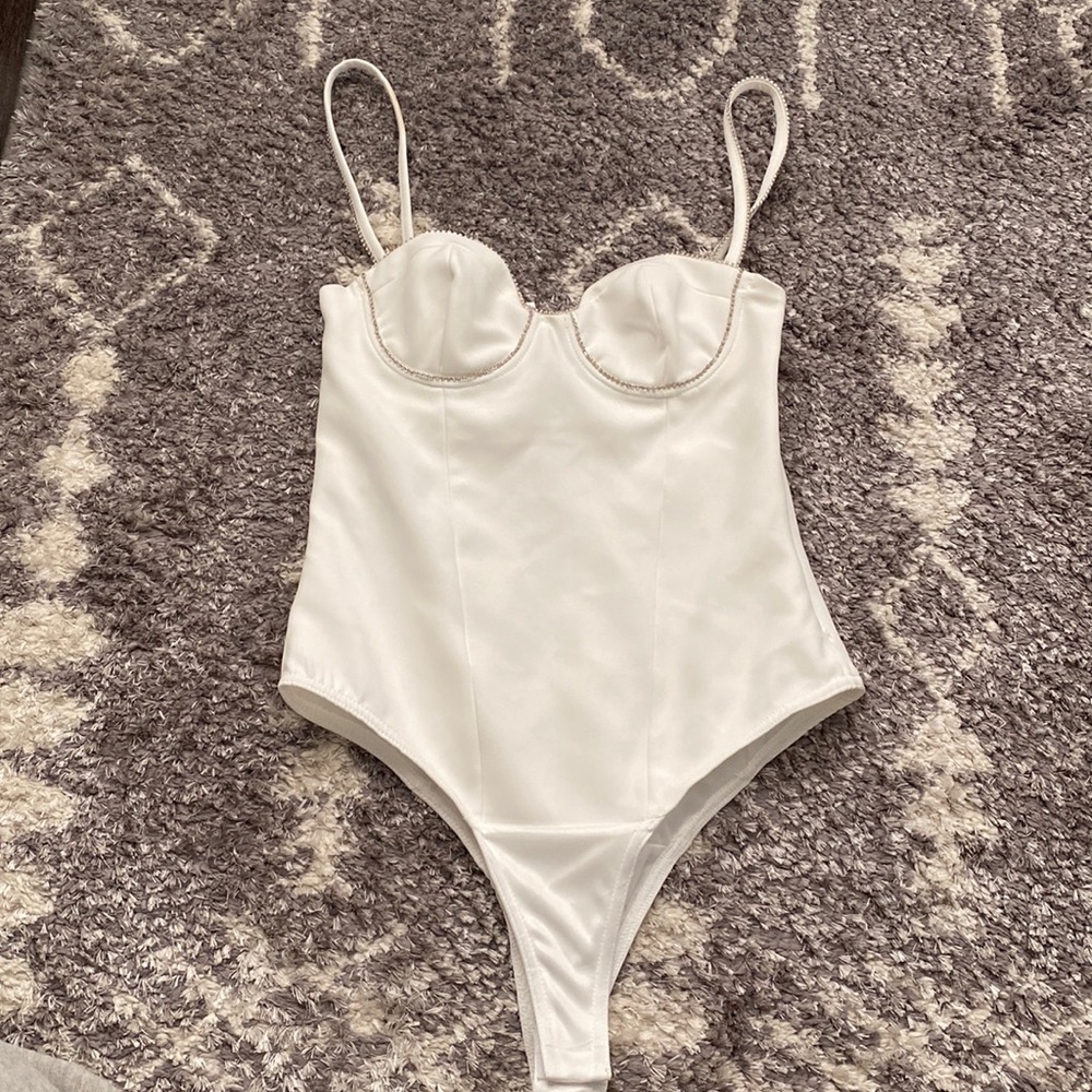 NWT Zara rhinestone budysuit